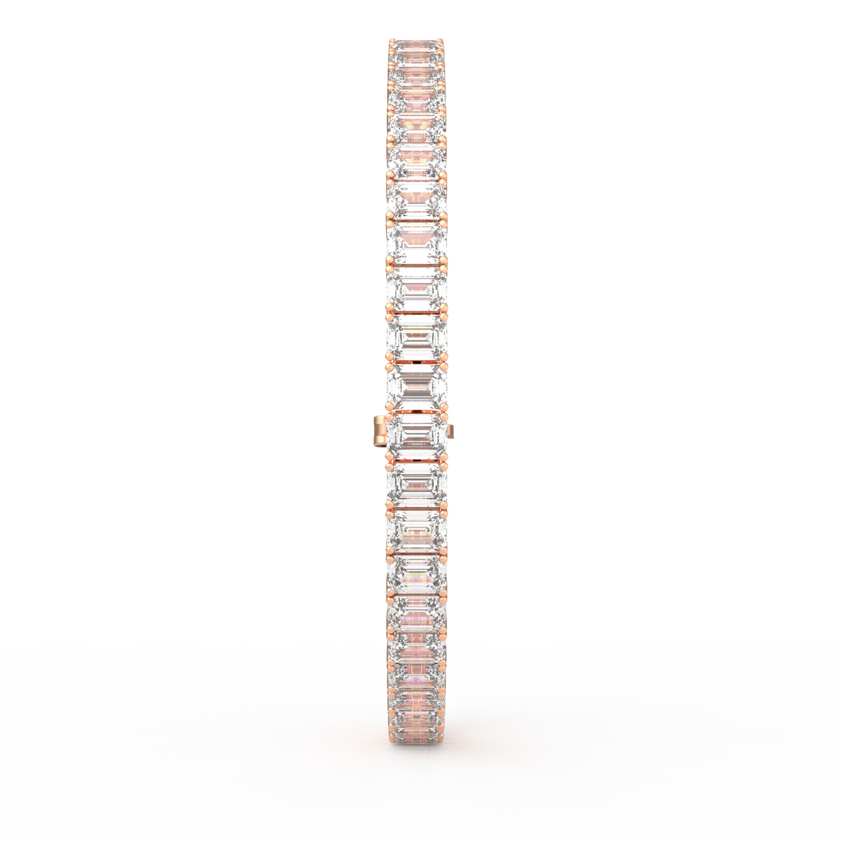 25 Pointer Emerald Lab Grown Diamond Tennis Bracelet