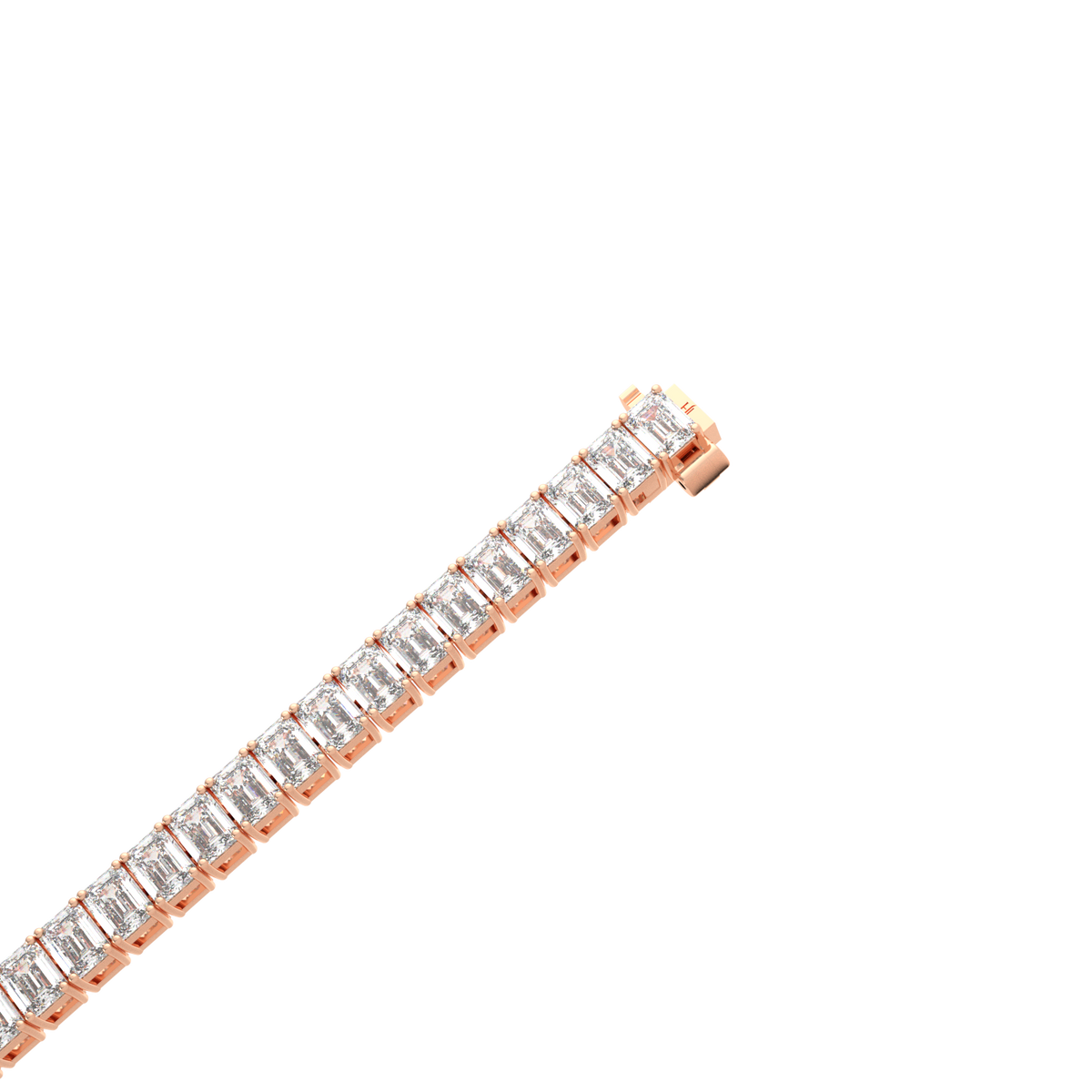 25 Pointer Emerald Lab Grown Diamond Tennis Bracelet