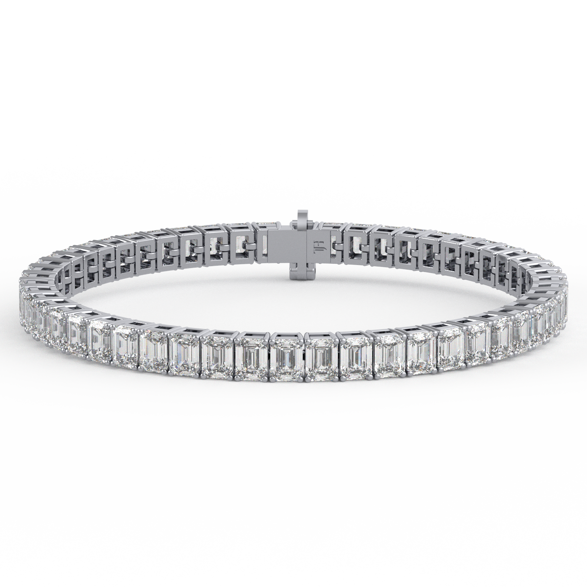 25 Pointer Emerald Lab Grown Diamond Tennis Bracelet