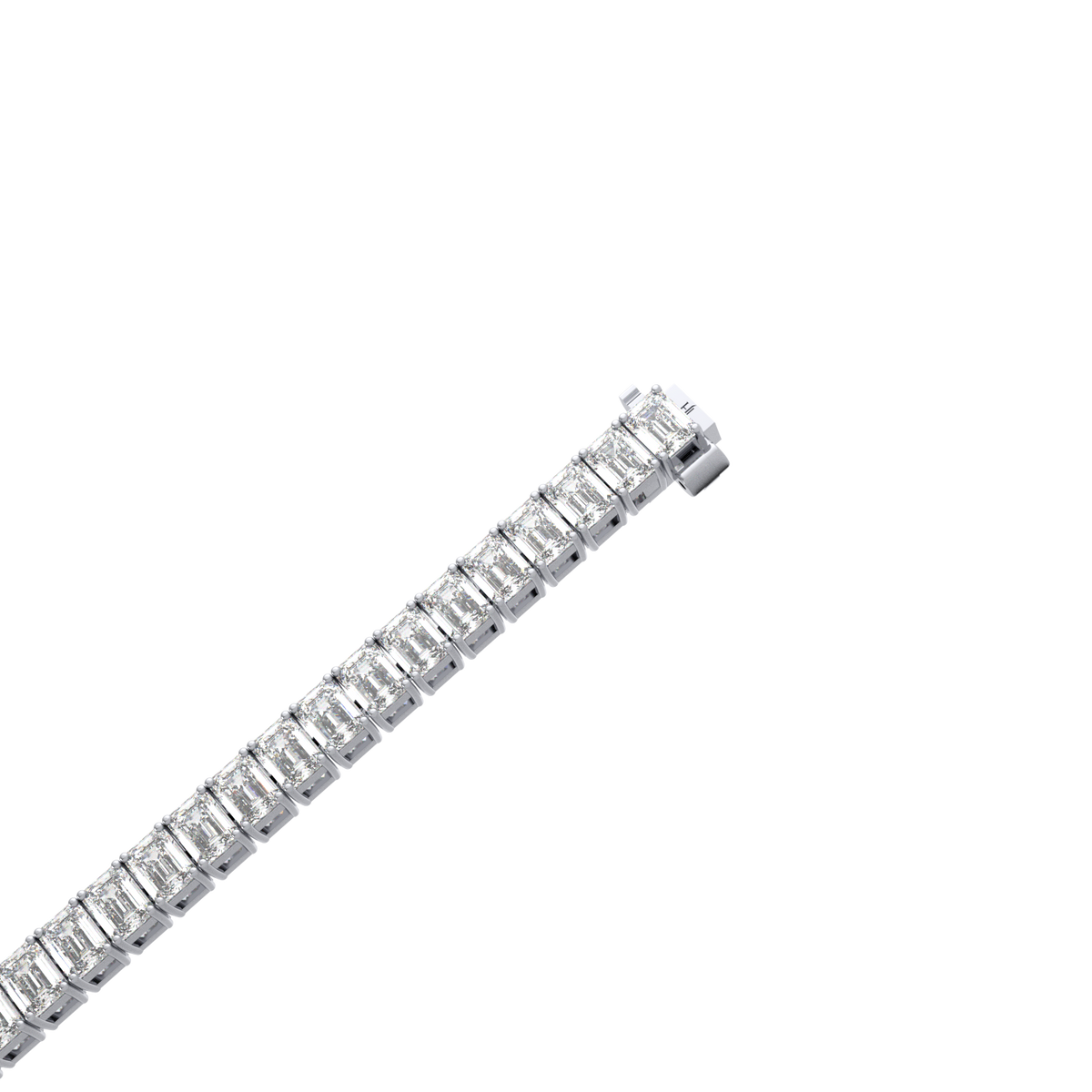 25 Pointer Emerald Lab Grown Diamond Tennis Bracelet