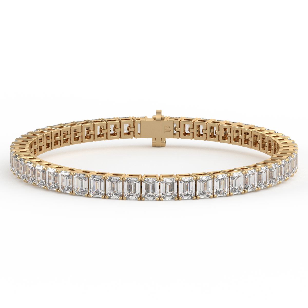 25 Pointer Emerald Lab Grown Diamond Tennis Bracelet