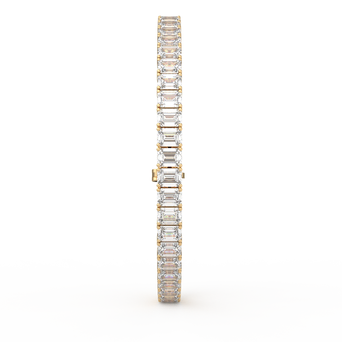 25 Pointer Emerald Lab Grown Diamond Tennis Bracelet
