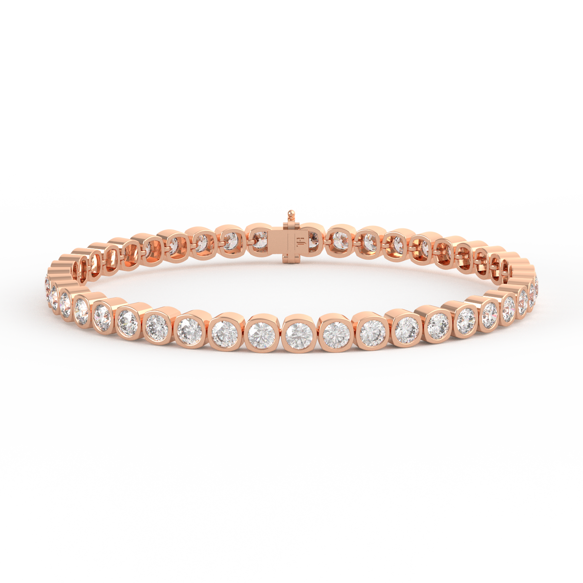 15 Pointer Round Lab Grown Diamond Tennis Bracelet
