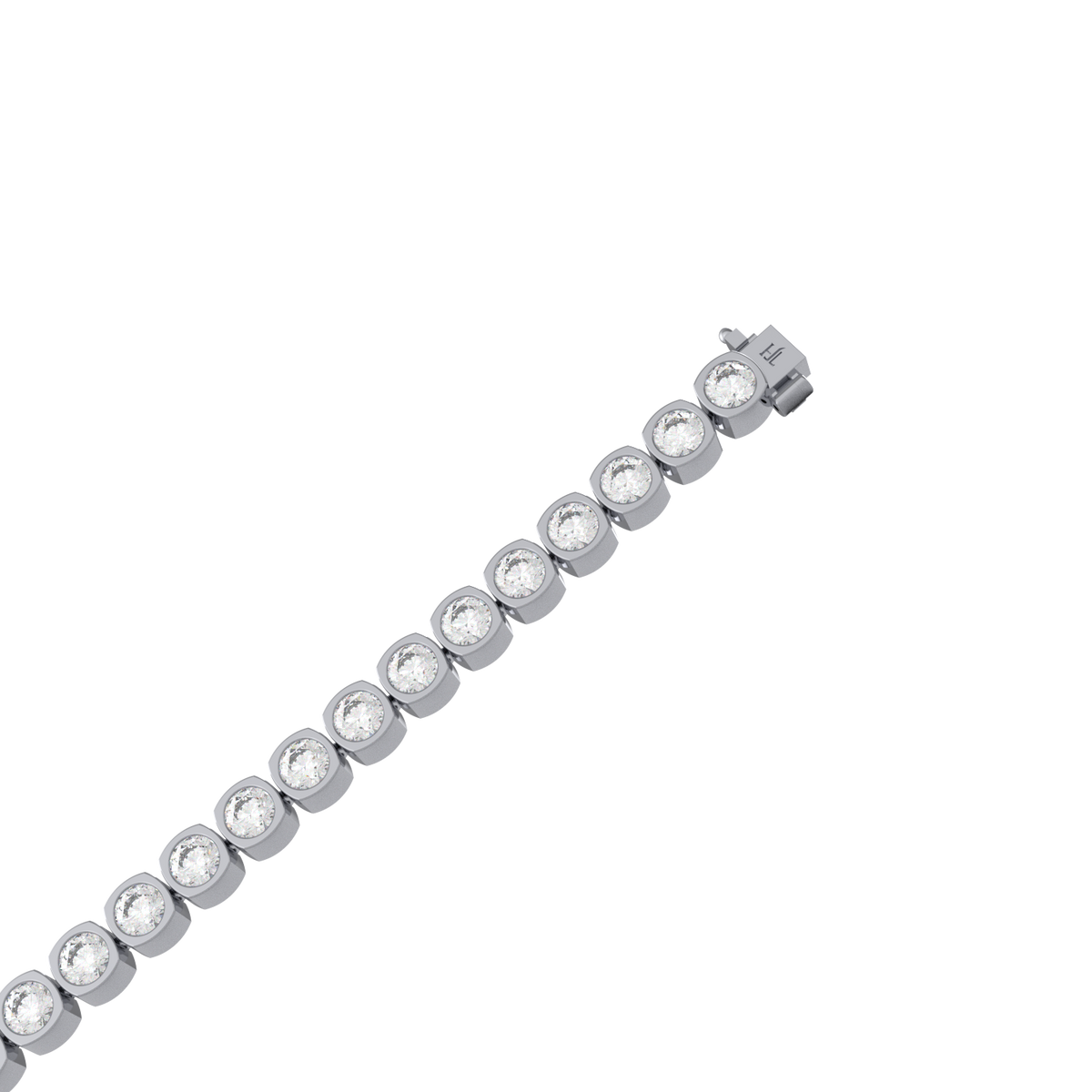 15 Pointer Round Lab Grown Diamond Tennis Bracelet