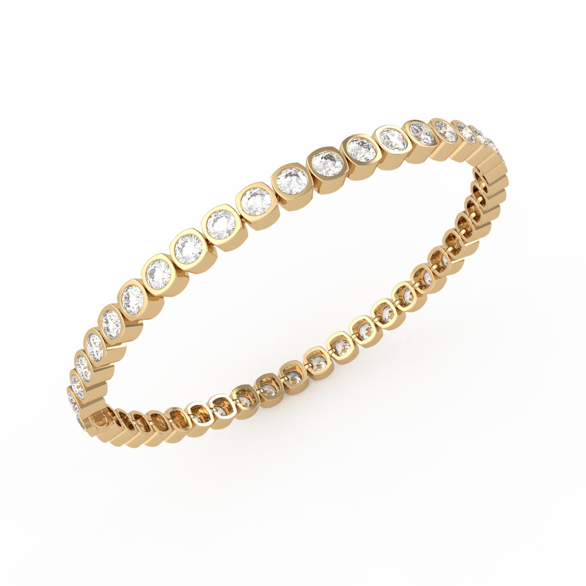 15 Pointer Round Lab Grown Diamond Tennis Bracelet