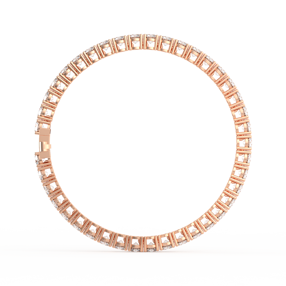 20 Pointer Round Lab Grown Diamond Tennis Bracelet