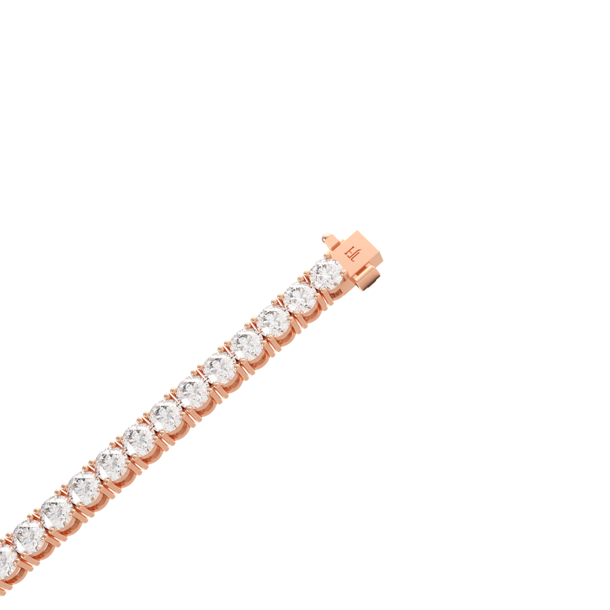 20 Pointer Round Lab Grown Diamond Tennis Bracelet