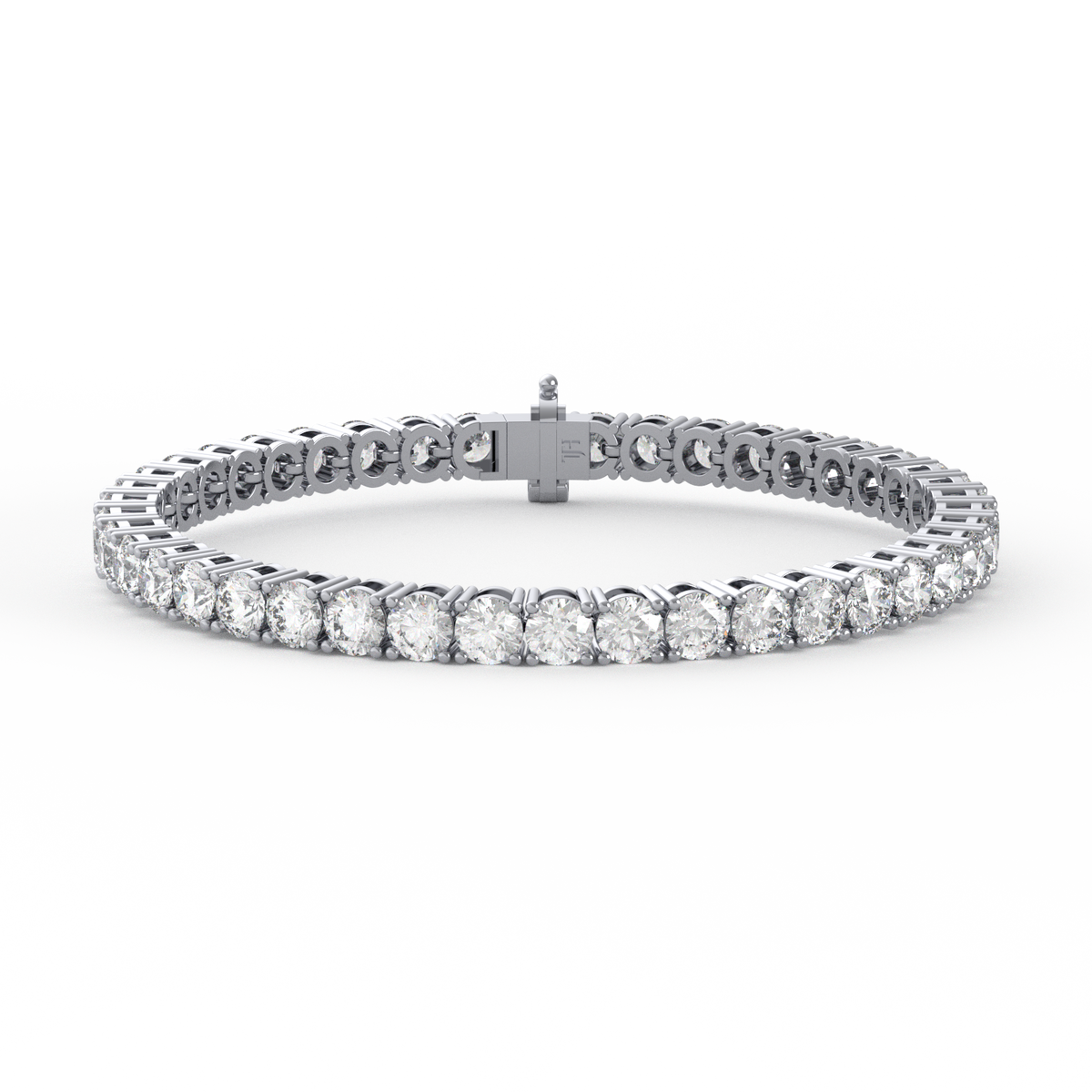20 Pointer Round Lab Grown Diamond Tennis Bracelet