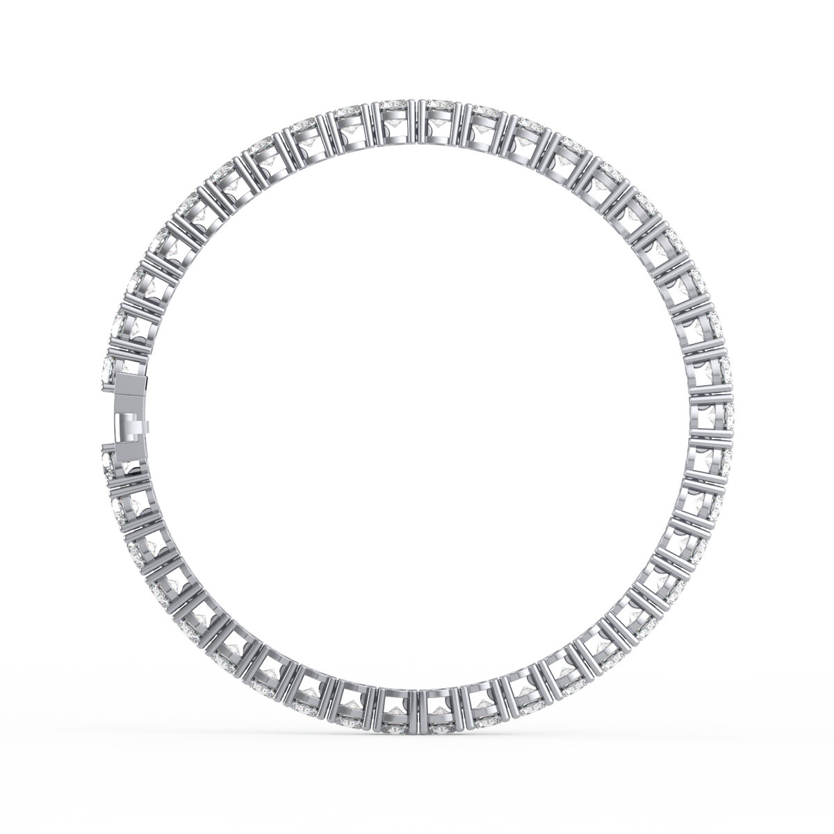 20 Pointer Round Lab Grown Diamond Tennis Bracelet