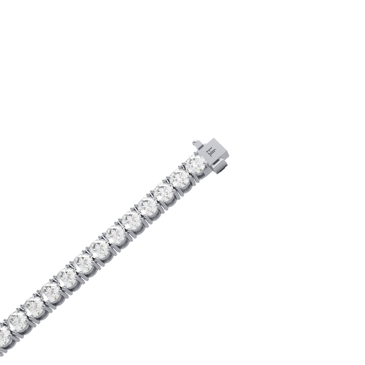 20 Pointer Round Lab Grown Diamond Tennis Bracelet