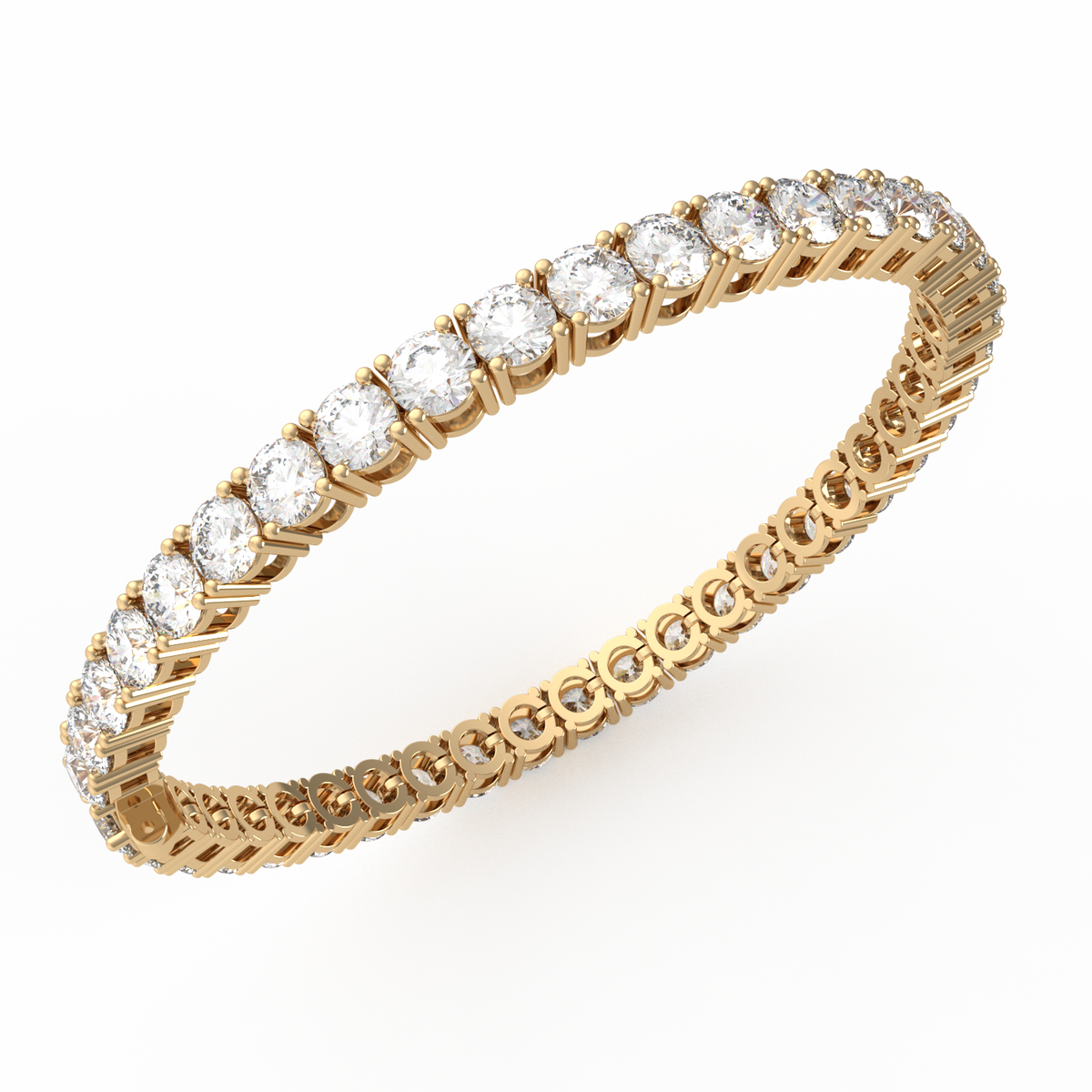 20 Pointer Round Lab Grown Diamond Tennis Bracelet