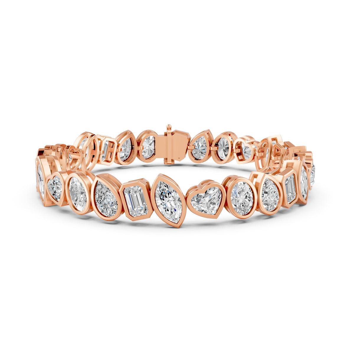 Fancy Mix-Cut Tennis Bracelet Lab Grown Diamond Bracelet
