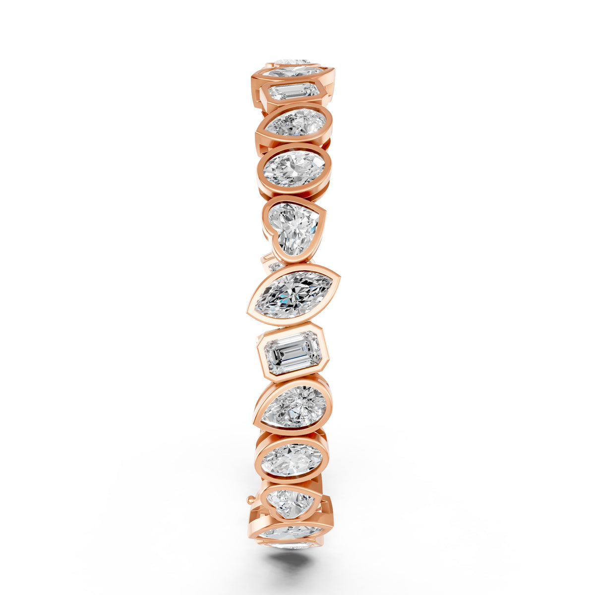 Fancy Mix-Cut Tennis Bracelet Lab Grown Diamond Bracelet