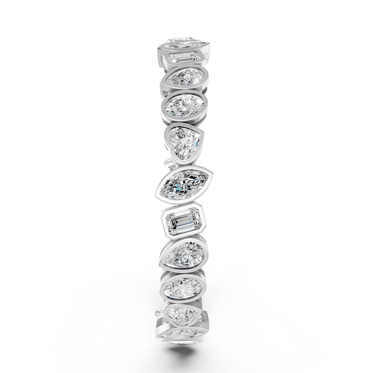 Fancy Mix-Cut Tennis Bracelet Lab Grown Diamond Bracelet