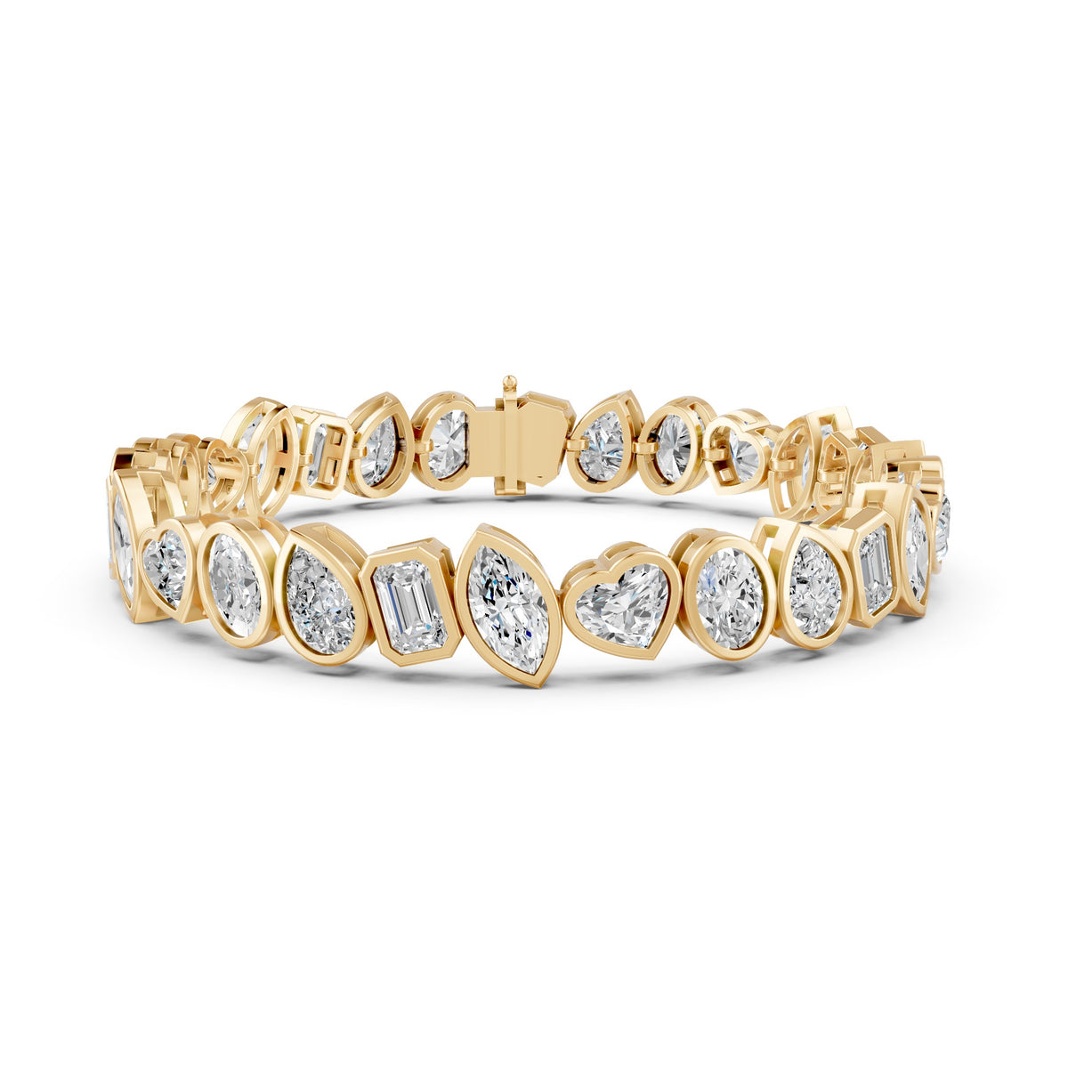 Fancy Mix-Cut Tennis Bracelet Lab Grown Diamond Bracelet