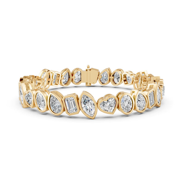 Fancy Mix-Cut Tennis Bracelet Lab Grown Diamond Bracelet