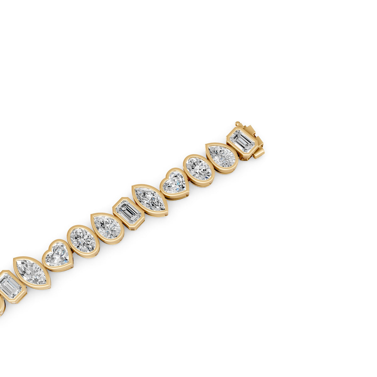 Fancy Mix-Cut Tennis Bracelet Lab Grown Diamond Bracelet