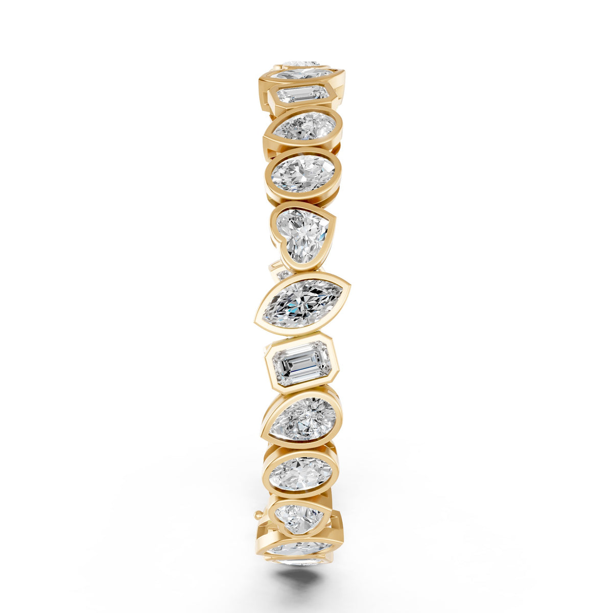 Fancy Mix-Cut Tennis Bracelet Lab Grown Diamond Bracelet