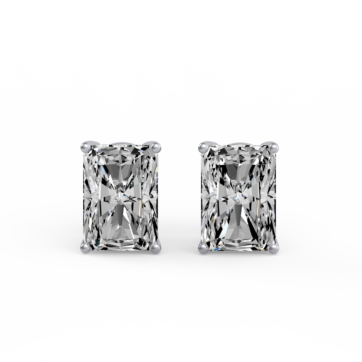 Radiant 4ctDiamond Studs