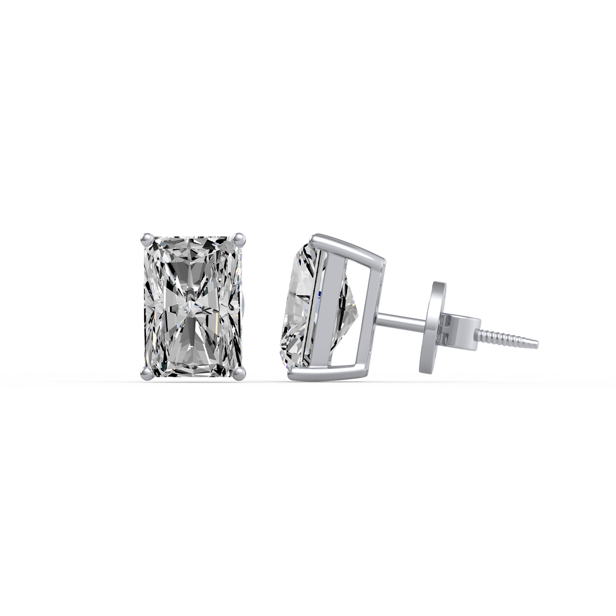 Radiant 4ctDiamond Studs
