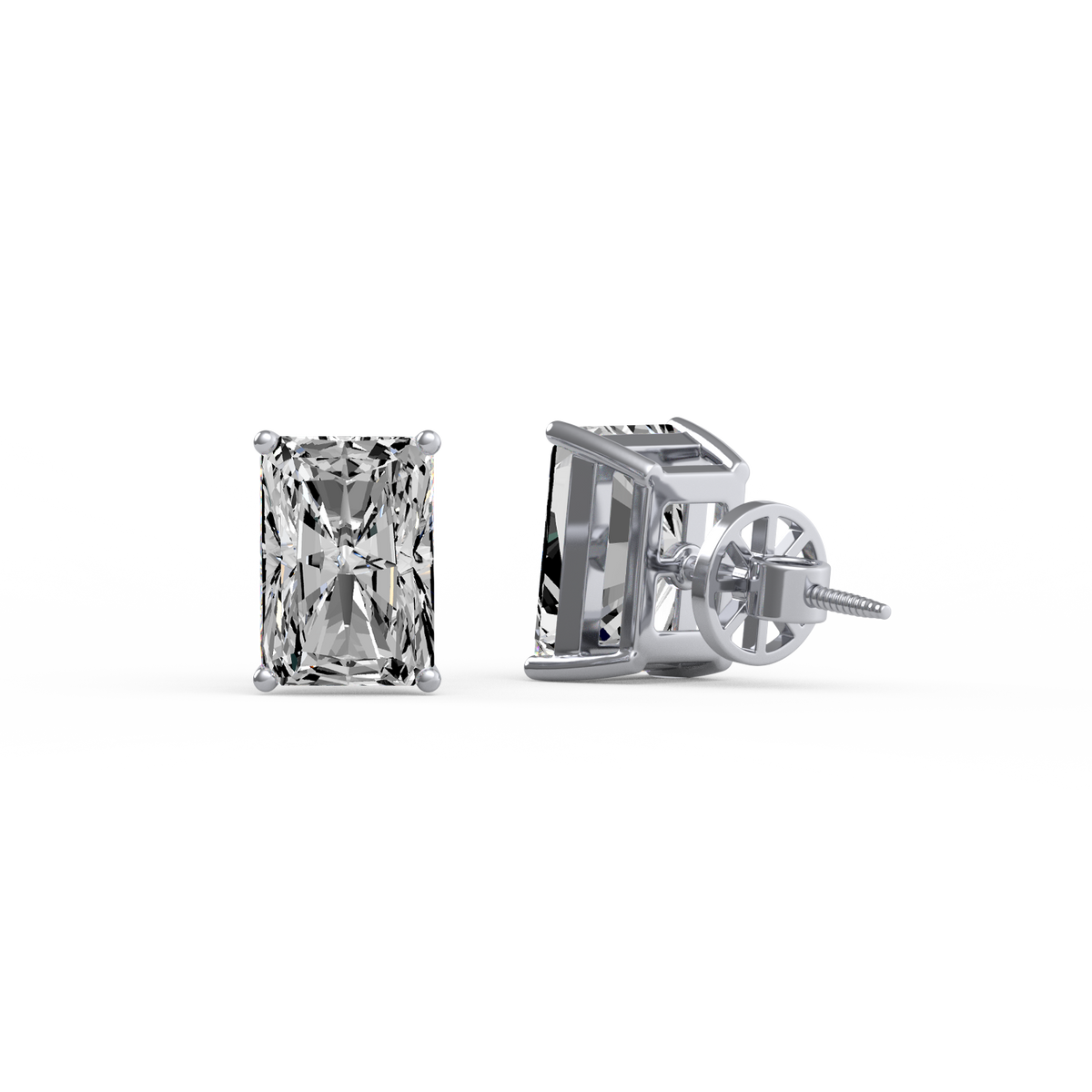 Radiant 4ctDiamond Studs