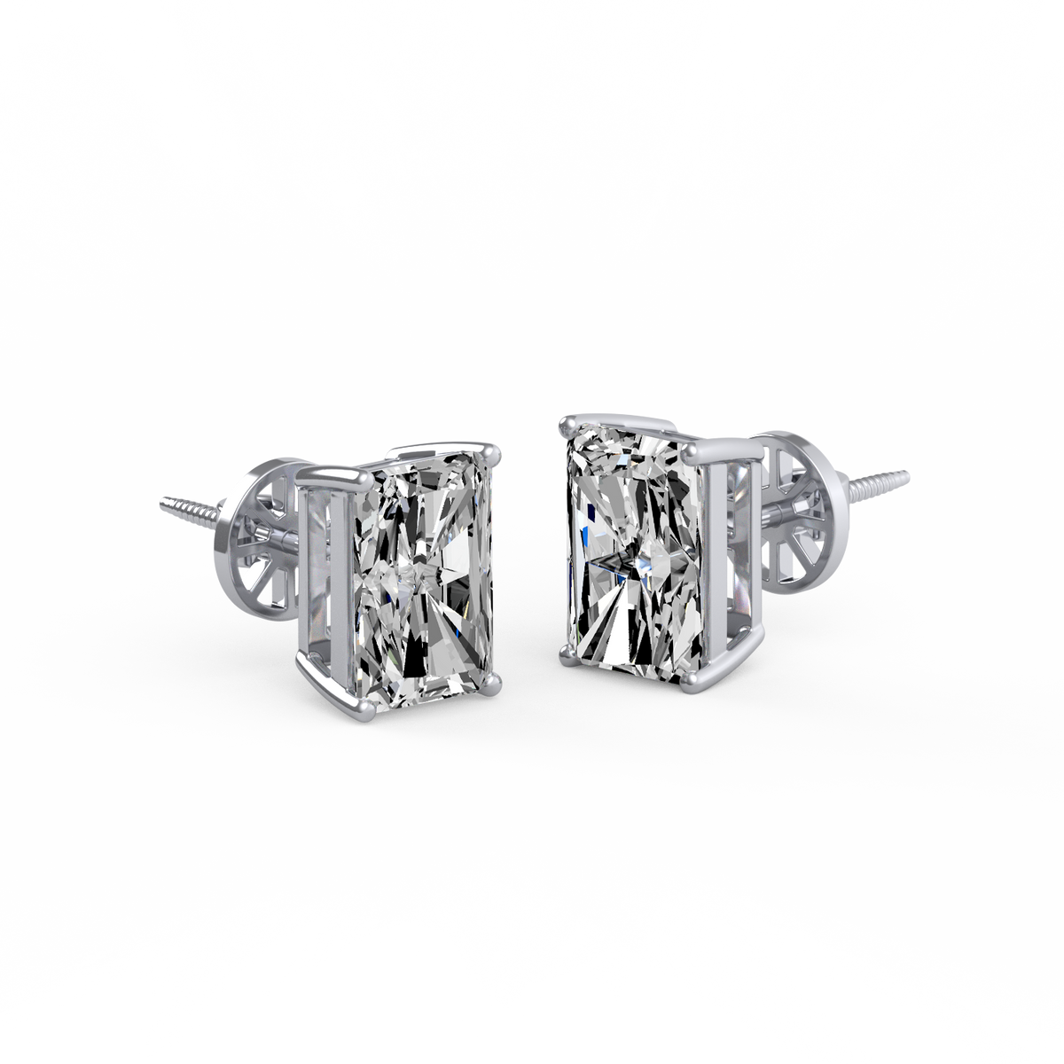 Radiant 4ctDiamond Studs