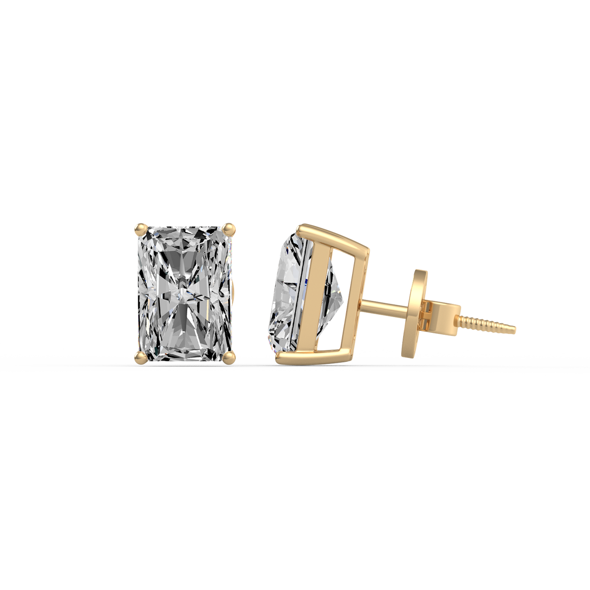 Radiant 4ctDiamond Studs