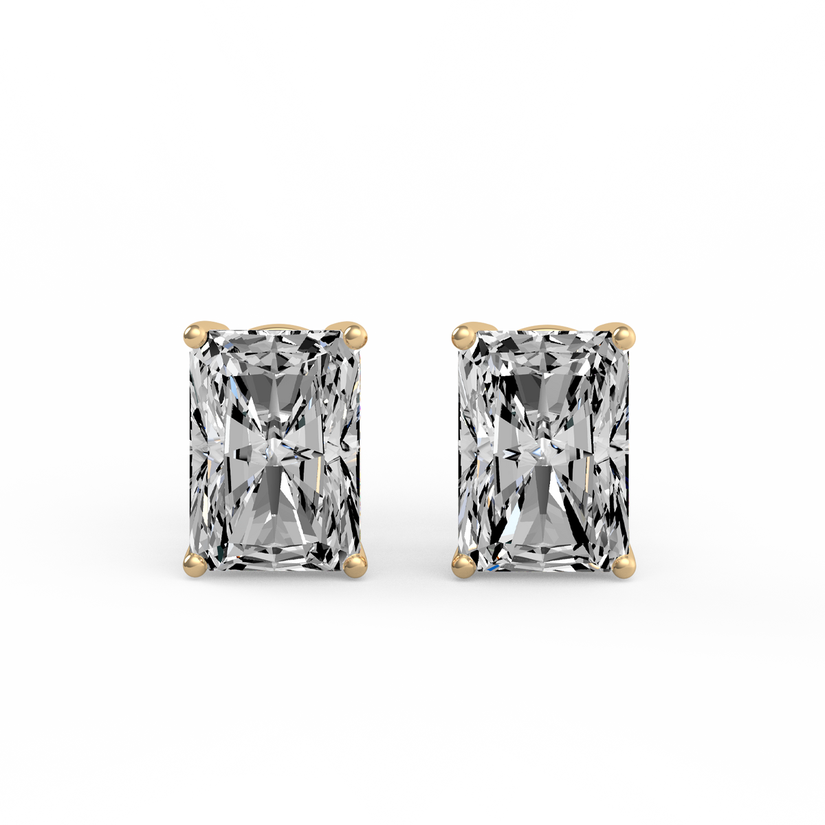 Radiant 4ctDiamond Studs
