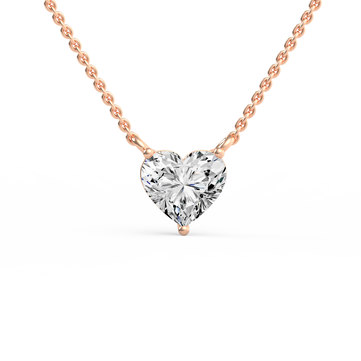 2CT Heart Lab Grown Diamond Pendant PD-006