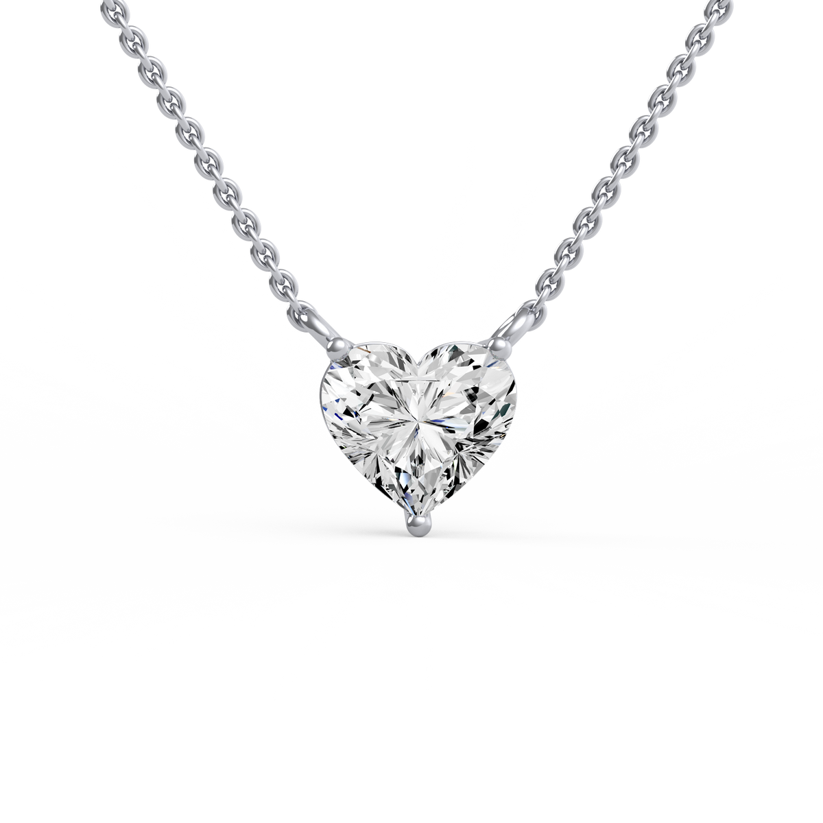 2CT Heart Lab Grown Diamond Pendant PD-006
