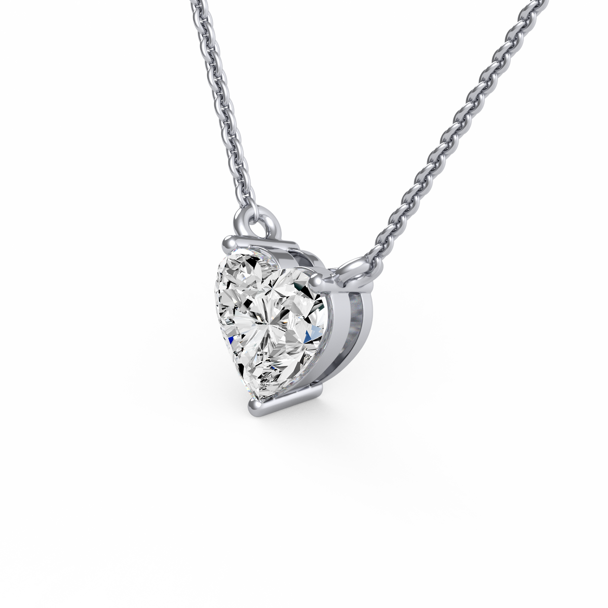2CT Heart Lab Grown Diamond Pendant PD-006