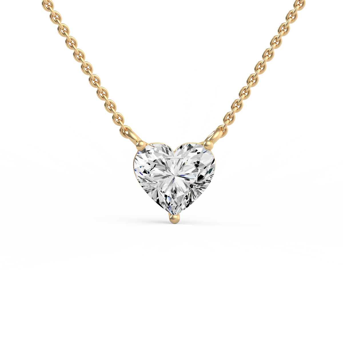 2CT Heart Lab Grown Diamond Pendant PD-006