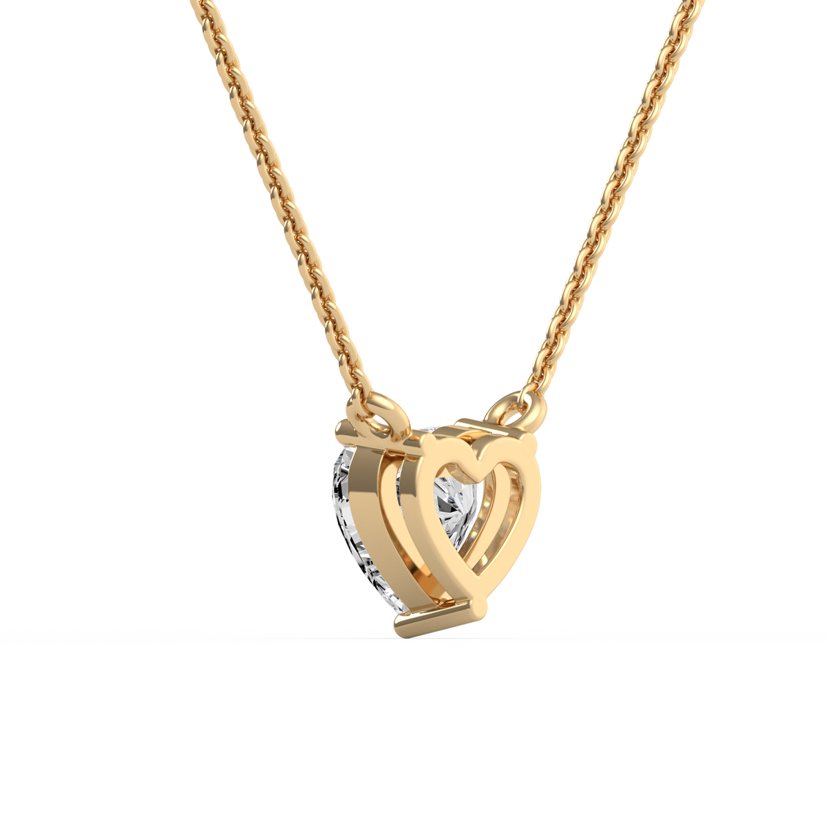 2CT Heart Lab Grown Diamond Pendant PD-006