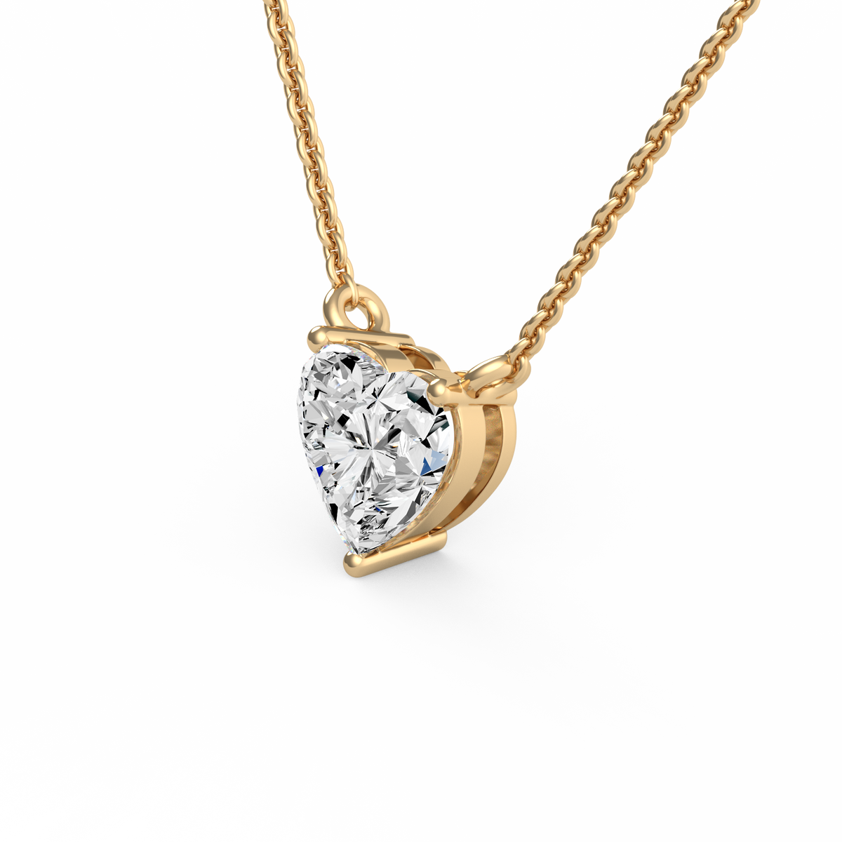 2CT Heart Lab Grown Diamond Pendant PD-006
