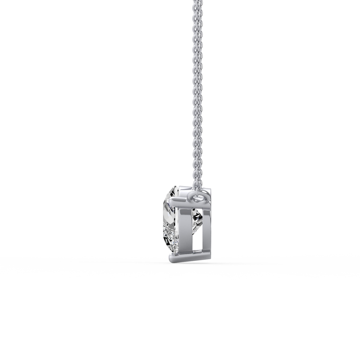 2CT Round Lab Grown Diamond Pendant PD-008