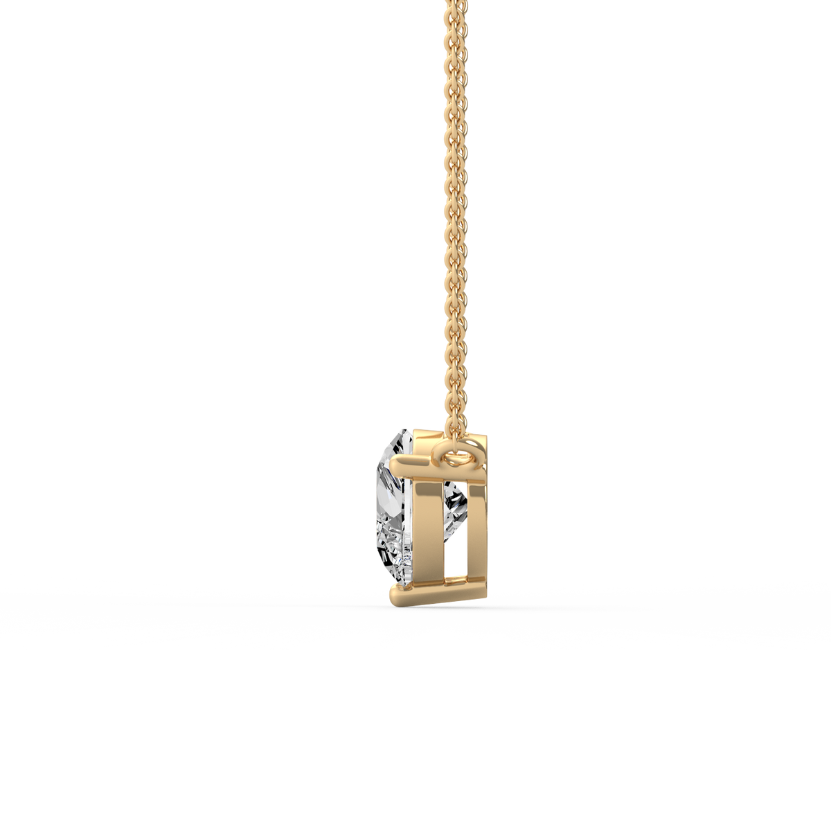 2CT Round Lab Grown Diamond Pendant PD-008