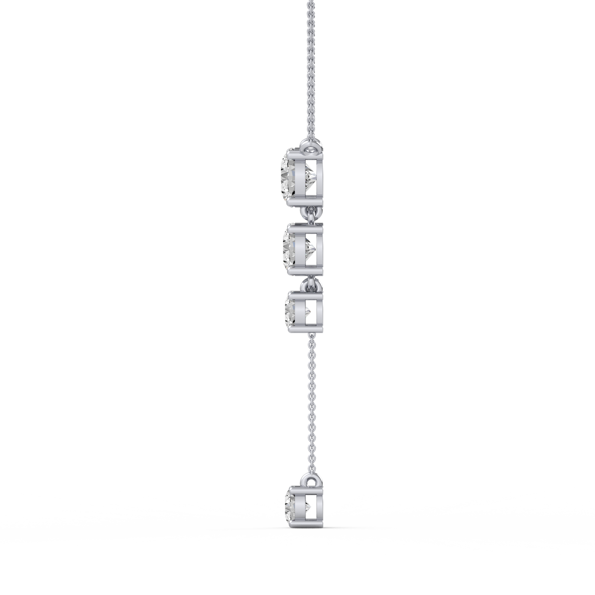 Graduated Round Lab Grown Diamond Pendant PD-011