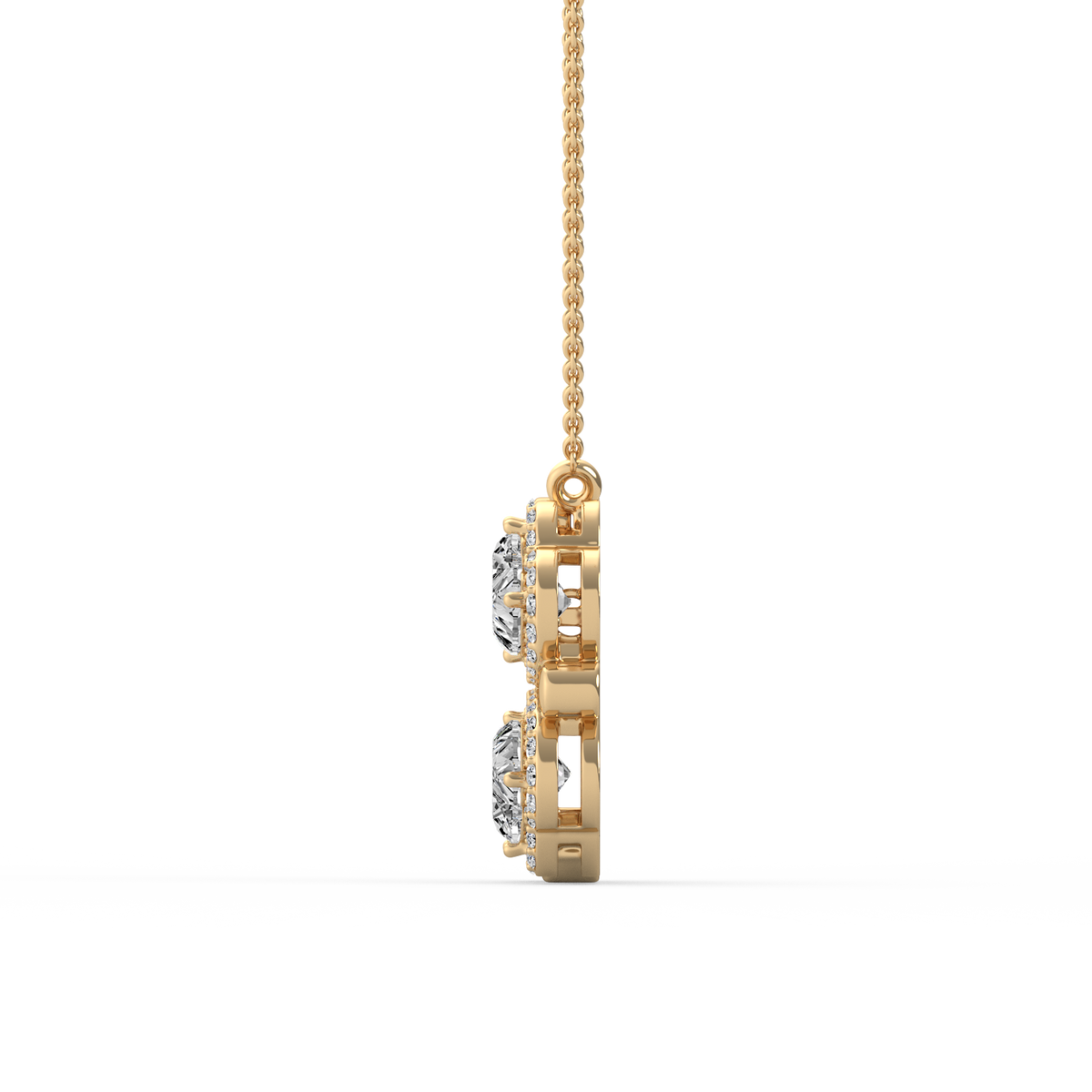 Four Heart Lab Grown Diamond Pendant  PD-014