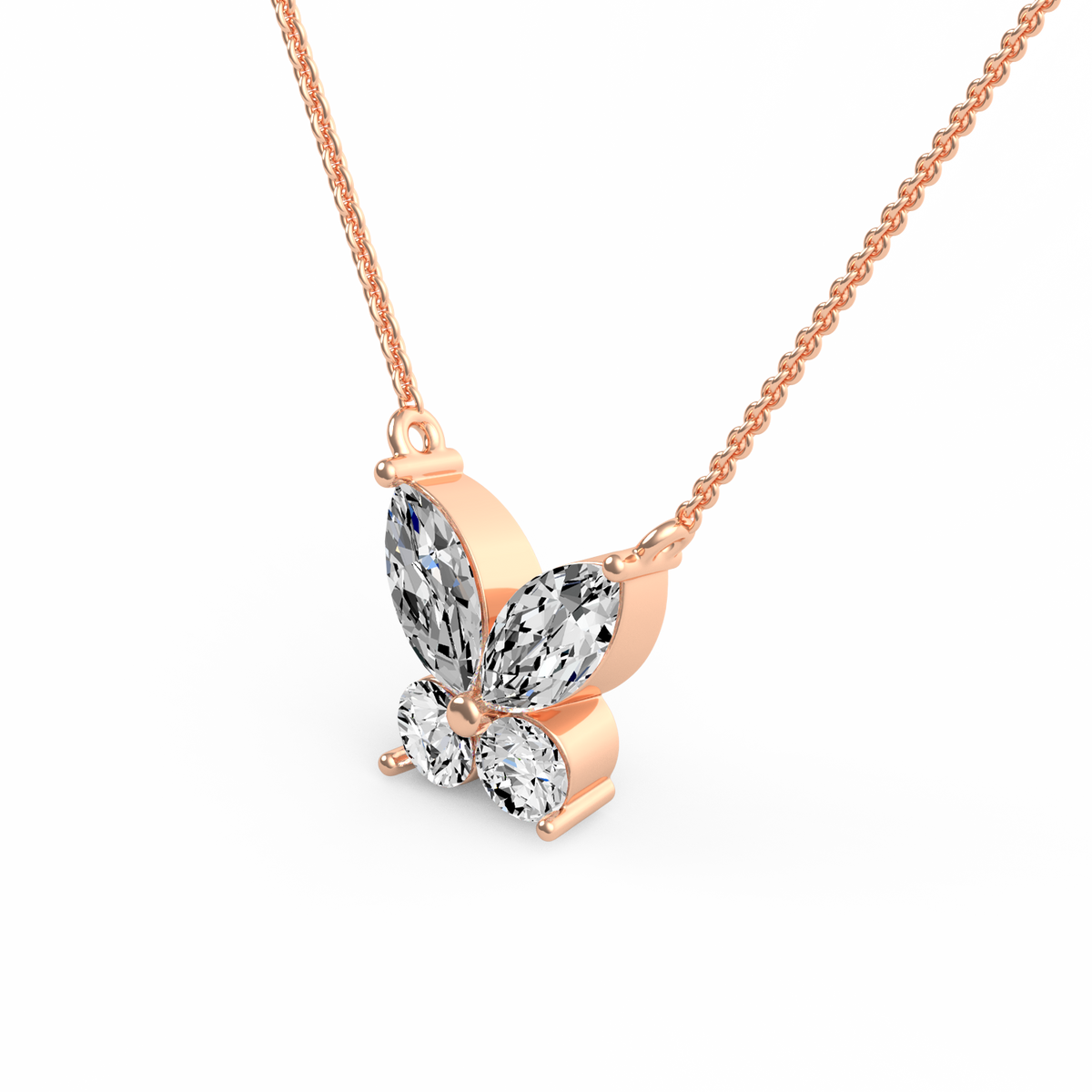 Butterfly Lab Grown Diamond Pendant PD-015