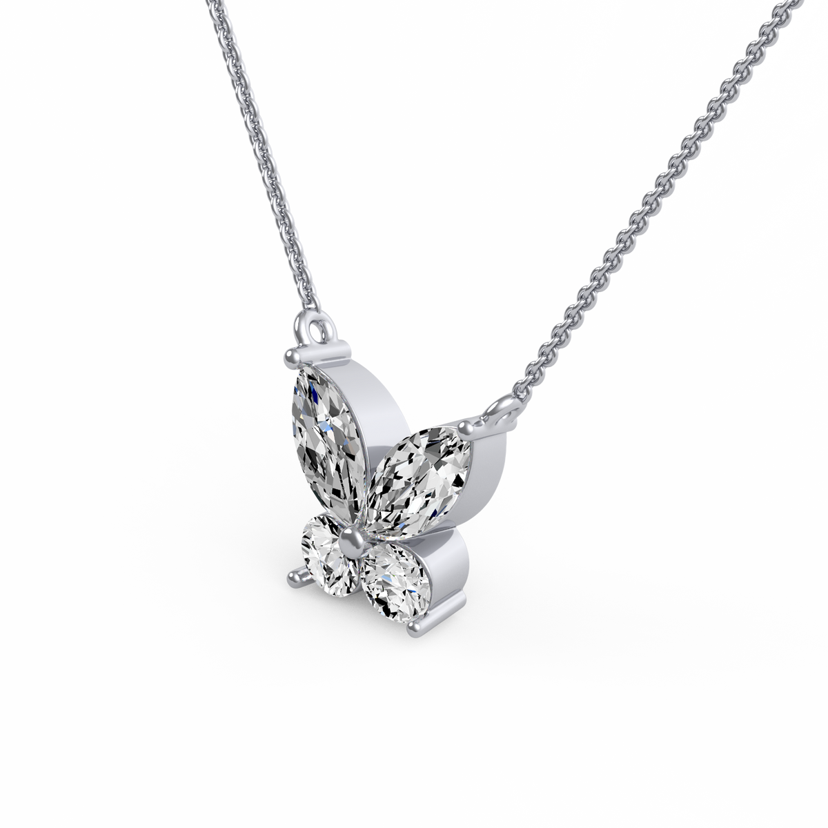 Butterfly Lab Grown Diamond Pendant PD-015