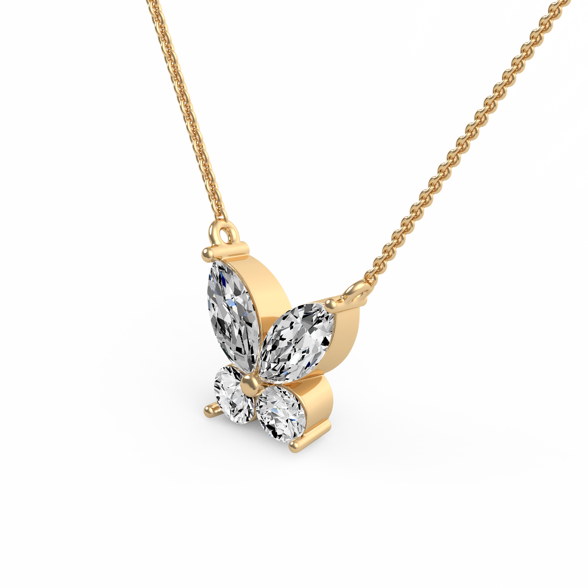 Butterfly Lab Grown Diamond Pendant PD-015