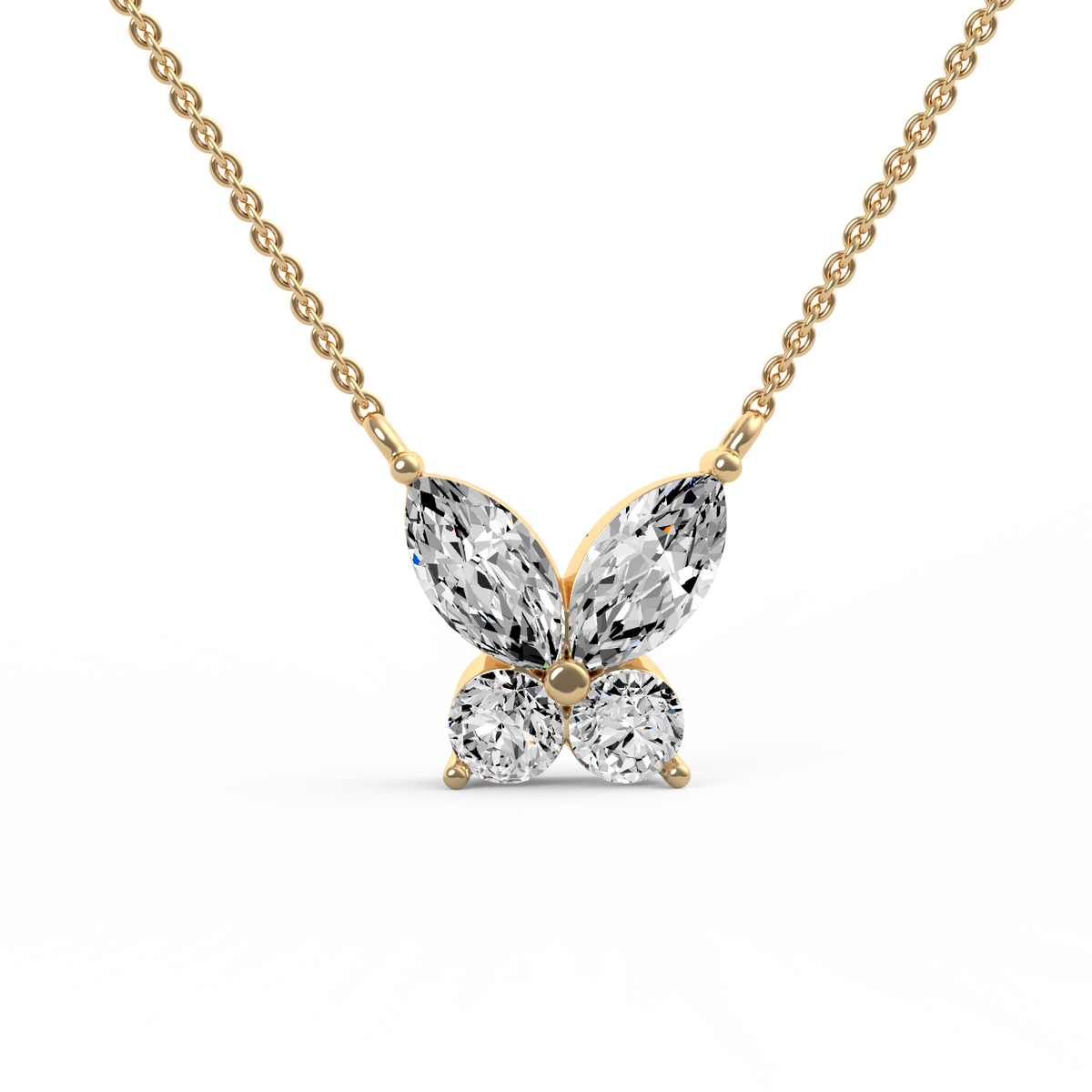 Butterfly Lab Grown Diamond Pendant PD-015