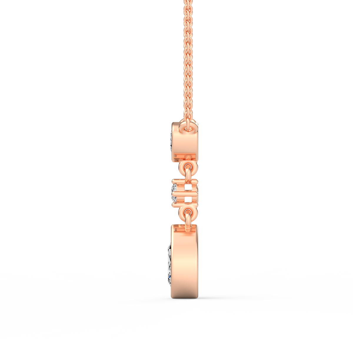 Heart & Pear Lab Grown Diamond Pendant  PD-016