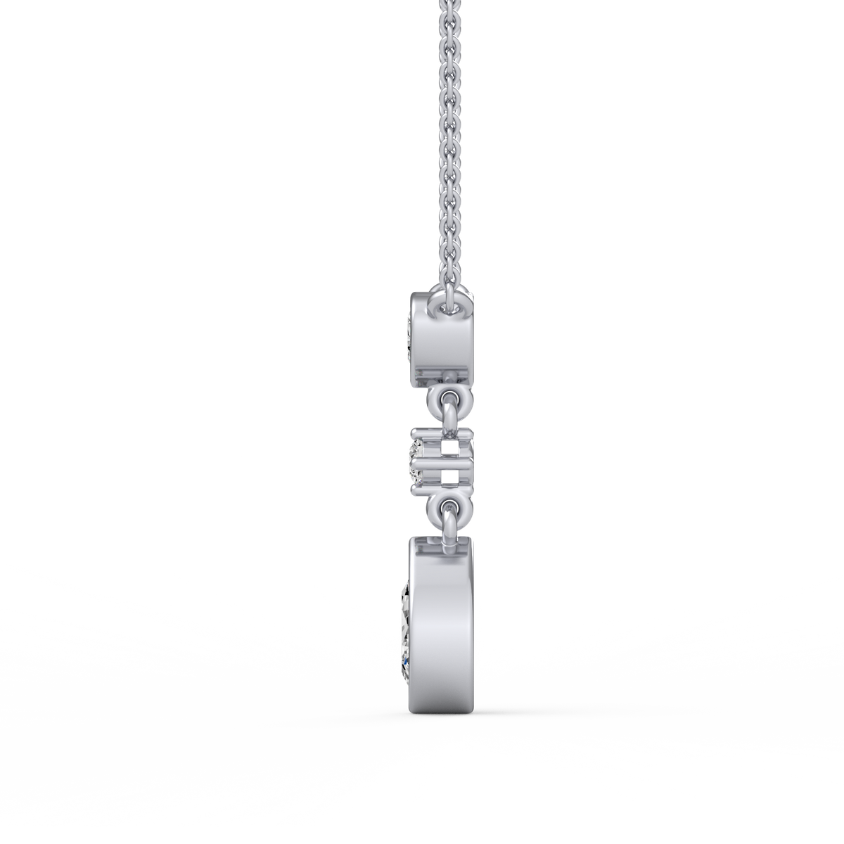 Heart & Pear Lab Grown Diamond Pendant  PD-016