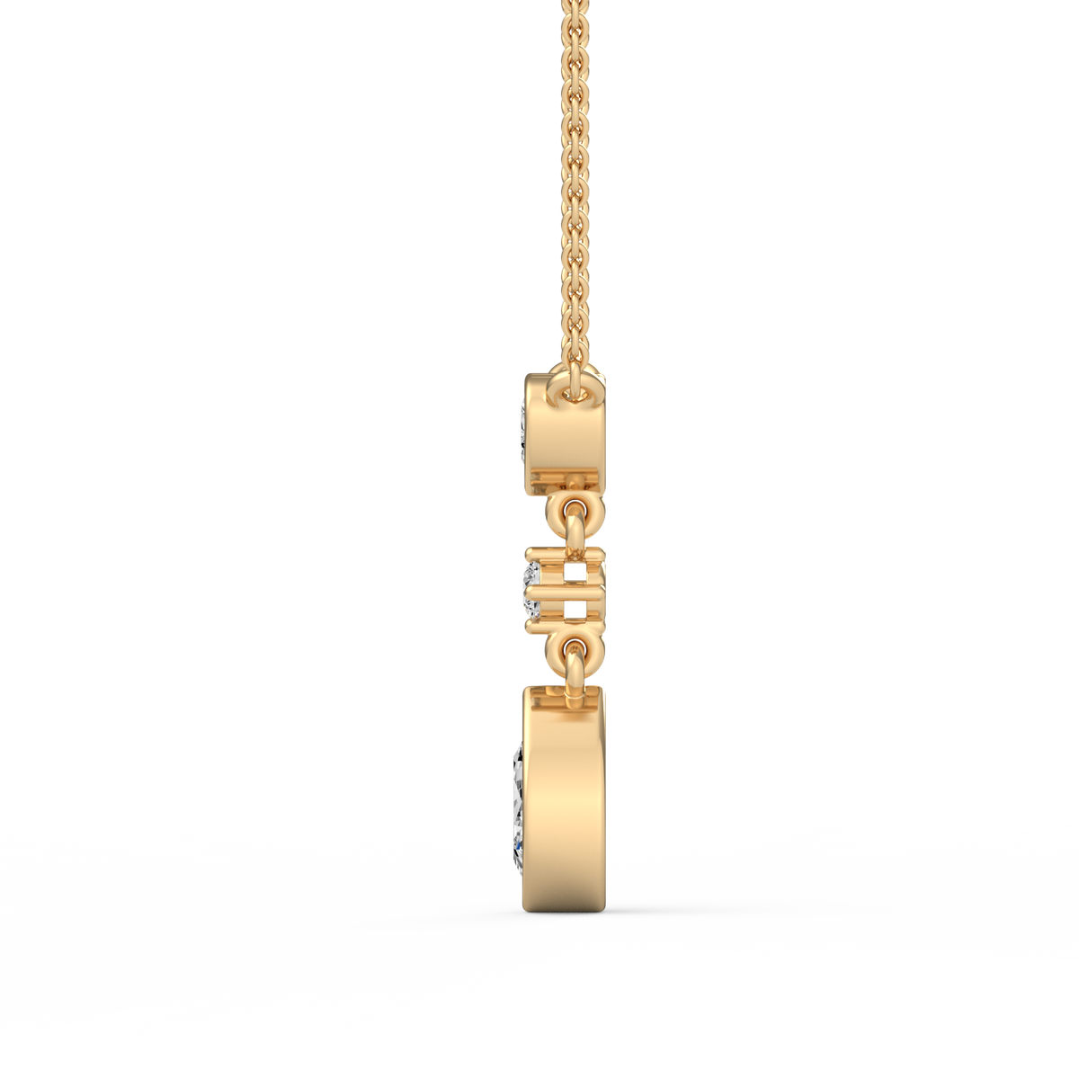 Heart & Pear Lab Grown Diamond Pendant  PD-016