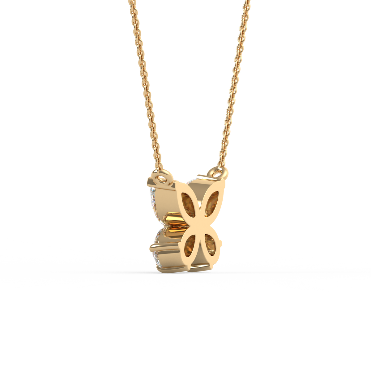 Butterfly Bloom Marquise & Pear Lab Grown Diamond Pendant PD-020