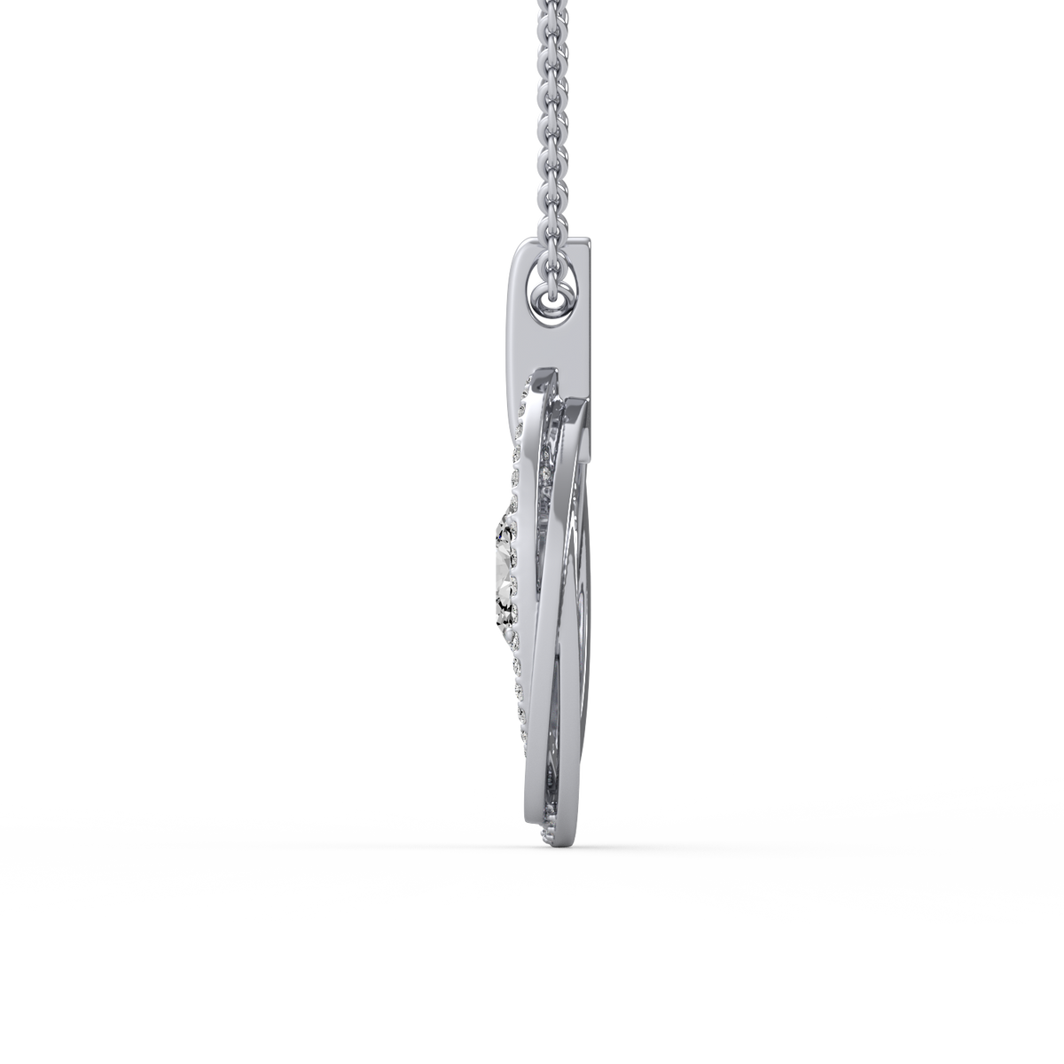 Eternal Oval Cascade Lab Grown Diamond Pendant PD-030