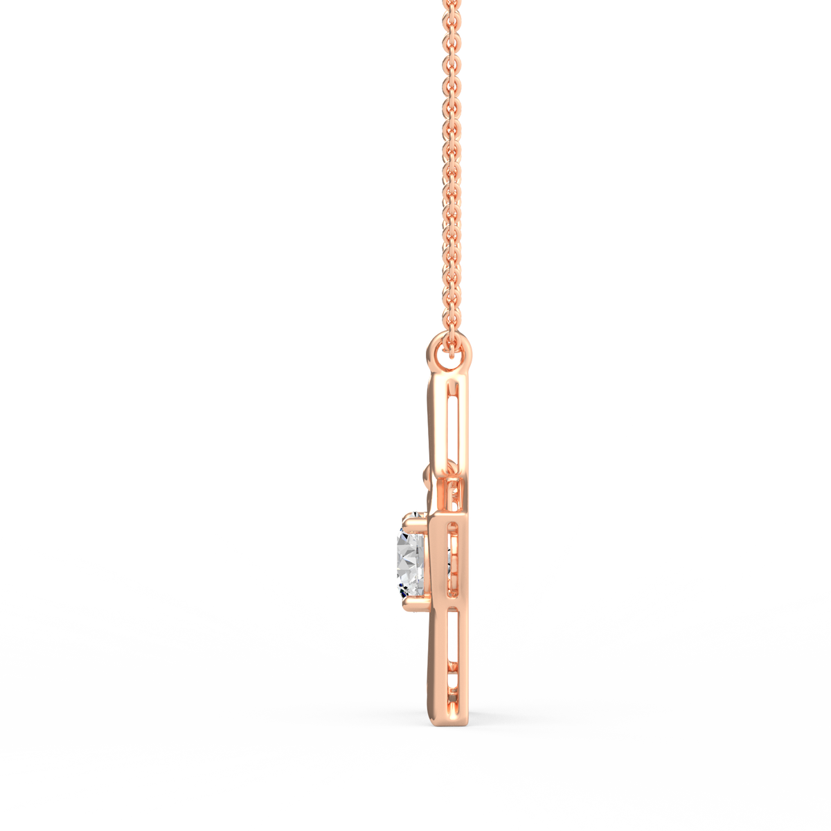 Round Star Lab Grown Diamond Pendant  PD-037