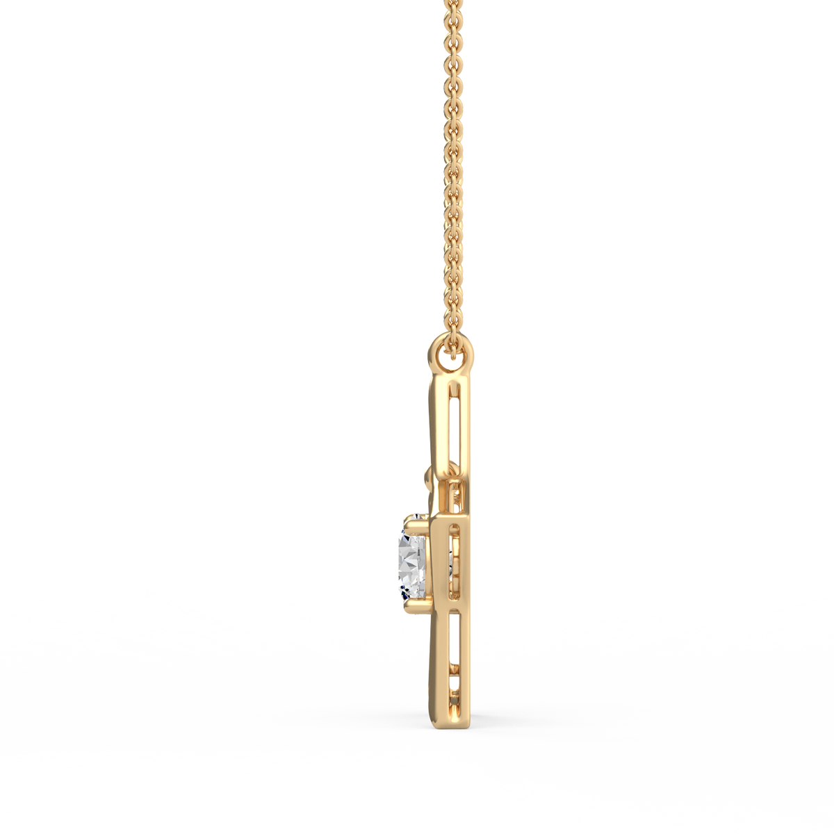 Round Star Lab Grown Diamond Pendant  PD-037