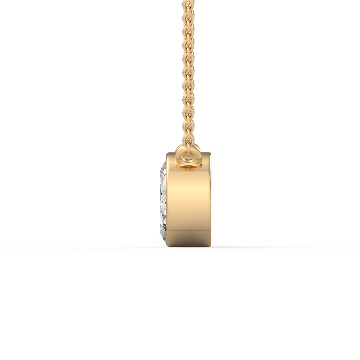 Twin Oval Lab Grown Diamond Pendant  PD-038